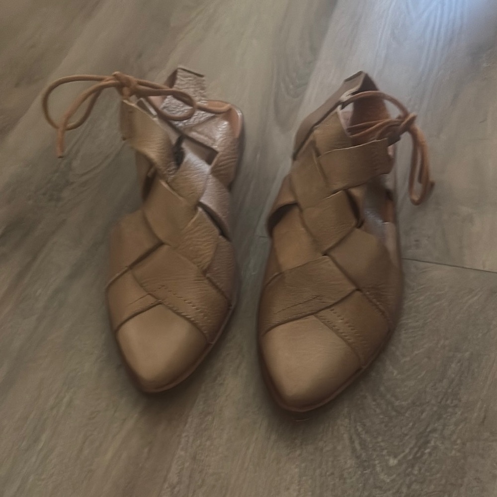 Free People Brown Flats Timeless Design